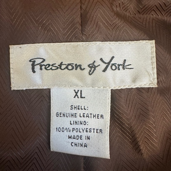 Chocolate Brown Suede Blazer XL Jacket Coat Preston York 3 Button Pocket Y2K Vtg - Picture 4 of 9